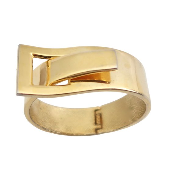 Buckle front hinged cuff bracelet - Picture 1 of 5